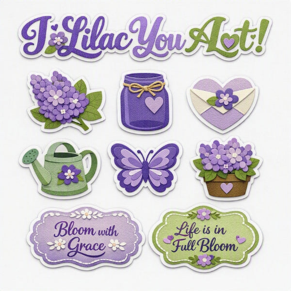 I Lilac You Alot!-Premade Cutout Set