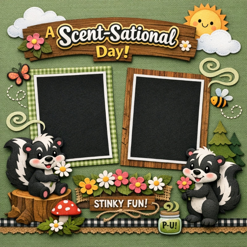 A Scent-Sational Day!-Premade Scrapbook Page