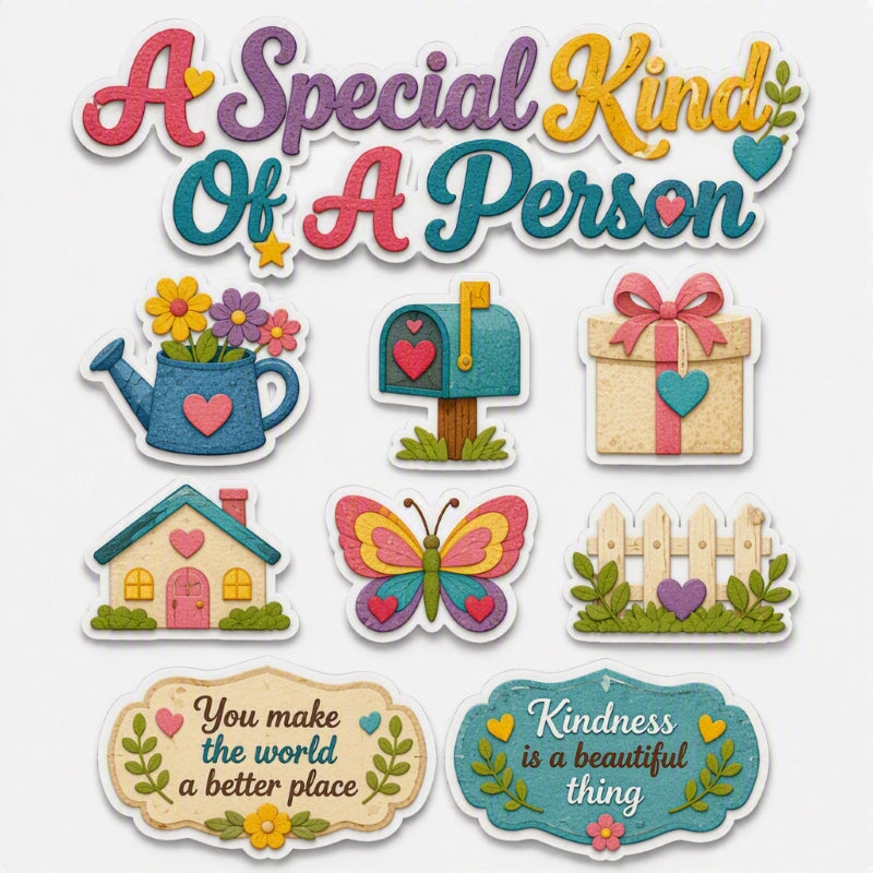 A Special Kind Of A Person-Premade Cutout Set