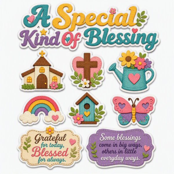 A Special Kind Of Blessing-Premade Cutout Set