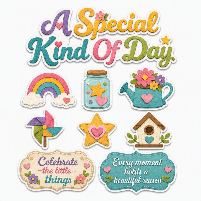 A Special Kind Of Day-Premade Cutout Set
