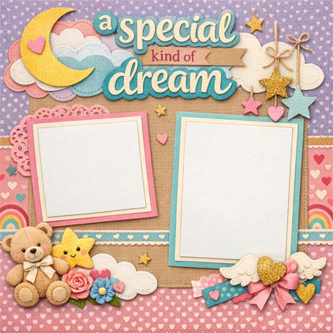 A special kind of dream-Premade Scrapbook Page