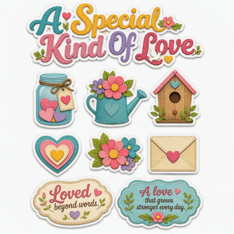 A Special Kind Of Love-Premade Cutout Set
