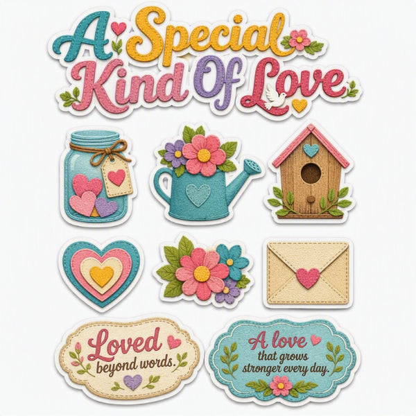 A Special Kind Of Love-Premade Cutout Set