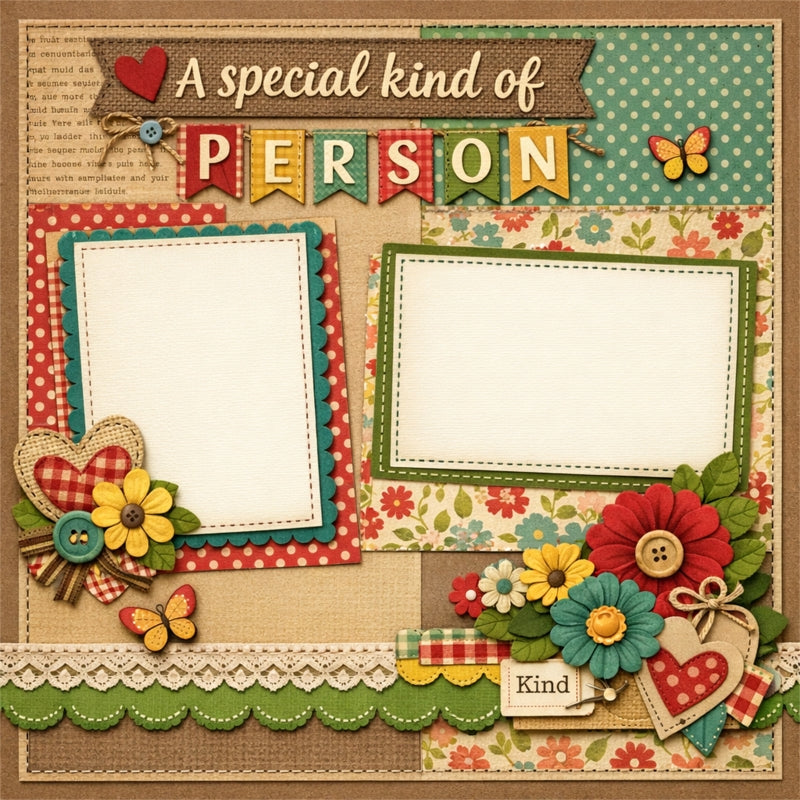A special kind of Person-Premade Scrapbook Page