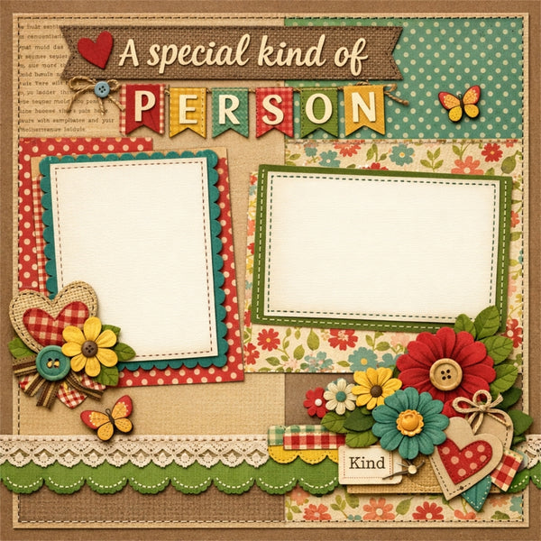 A special kind of Person-Premade Scrapbook Page