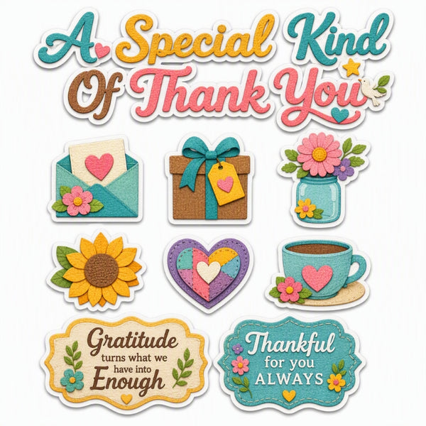 A Special Kind Of Thank You-Premade Cutout Set