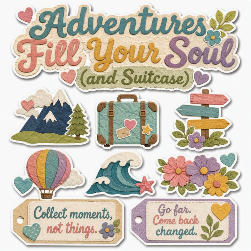Adventures Fill Your Soul-Premade Cutout Set