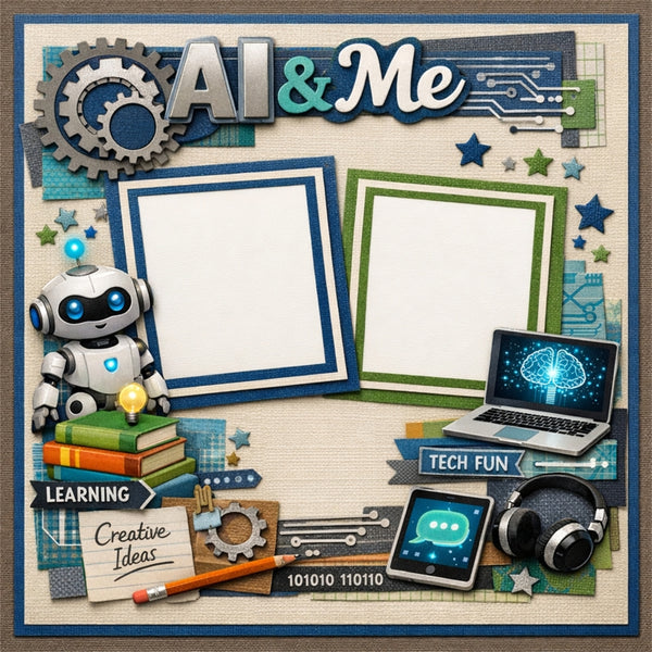 AI & Me-Premade Scrapbook Page