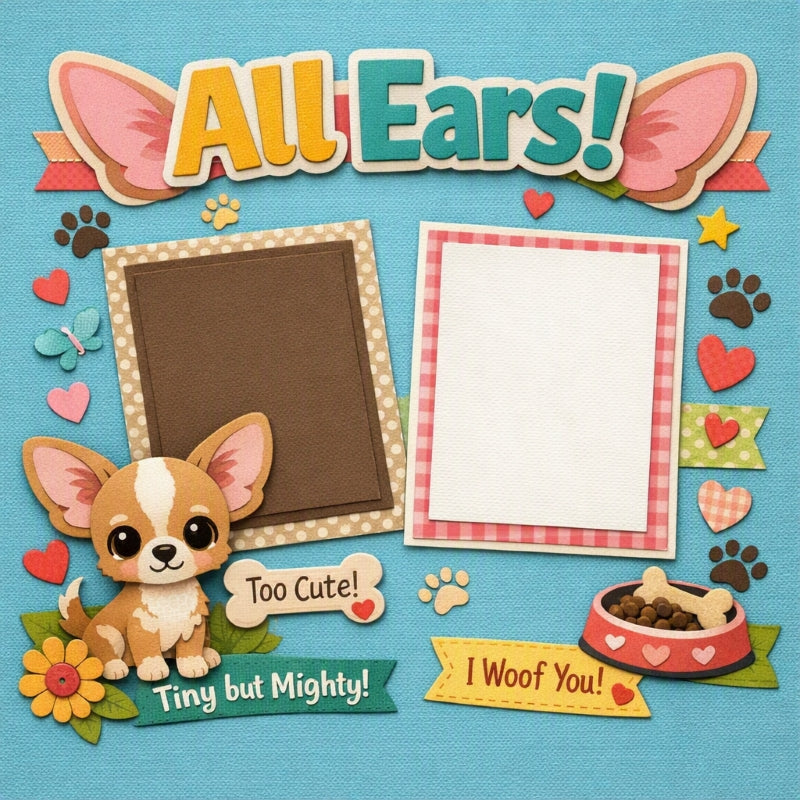 All Ears!-Premade Scrapbook Page