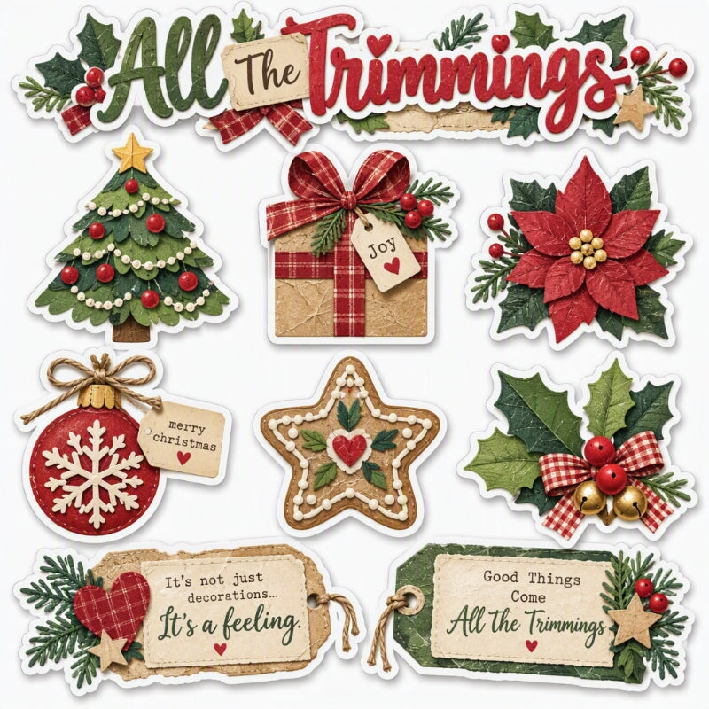 All The Trimmings-Premade Cutout Set