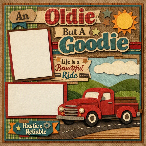 An Oldie But A Goodie-Premade Scrapbook Page
