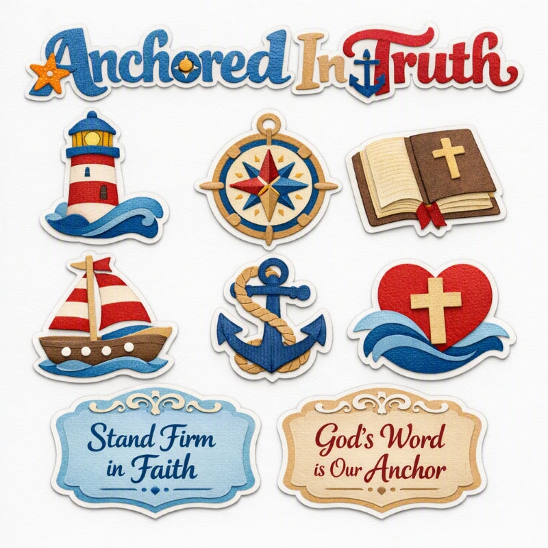 Anchored In Truth-Premade Cutout Set