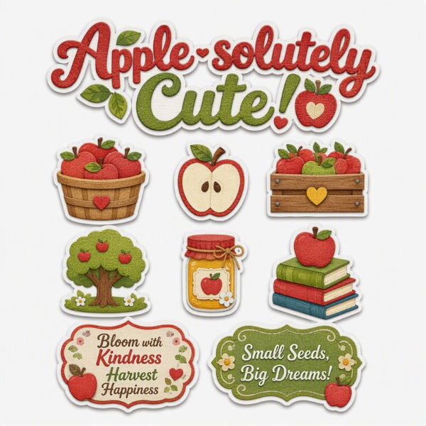 Apple-solutely Cute!-Premade Cutout Set