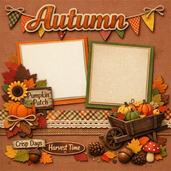 Autumn-Premade Scrapbook Page