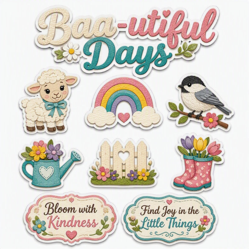 Baa-utiful Days-Premade Cutout Set
