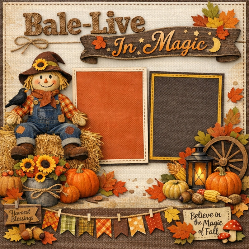 Bale-Live In Magic-Premade Scrapbook Page