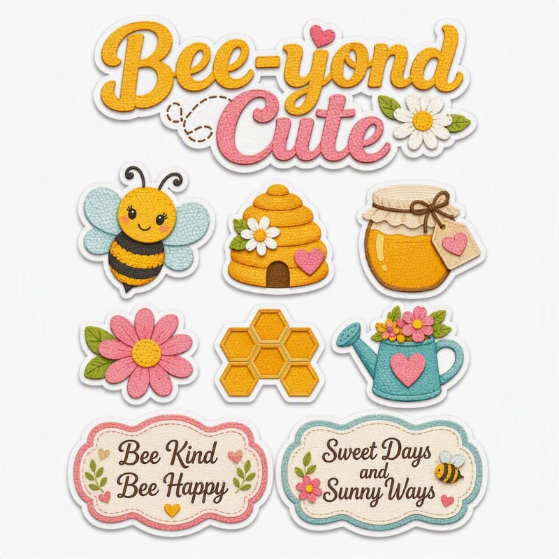 Bee-yond Cute-Premade Cutout Set