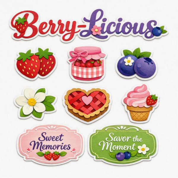 Berry-Licious-Premade Cutout Set