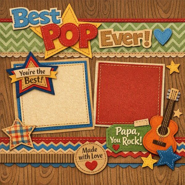 Best Pop Ever!-Premade Scrapbook Page