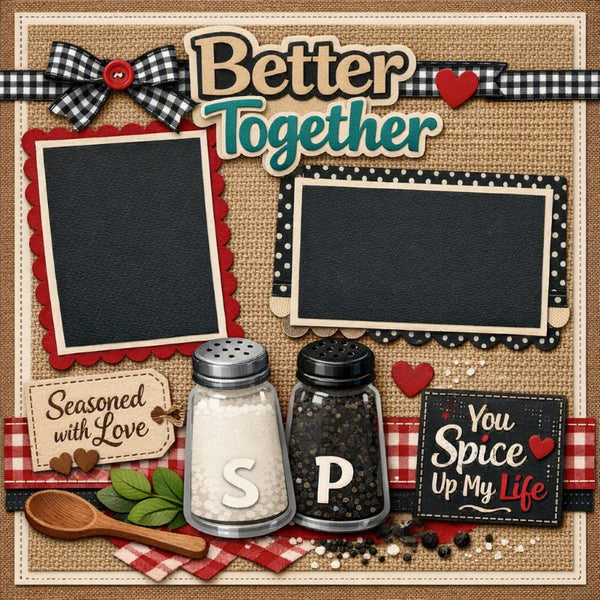 Better Together-Premade Scrapbook Page