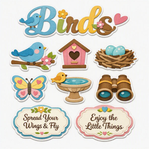 Birds-Premade Cutout Set
