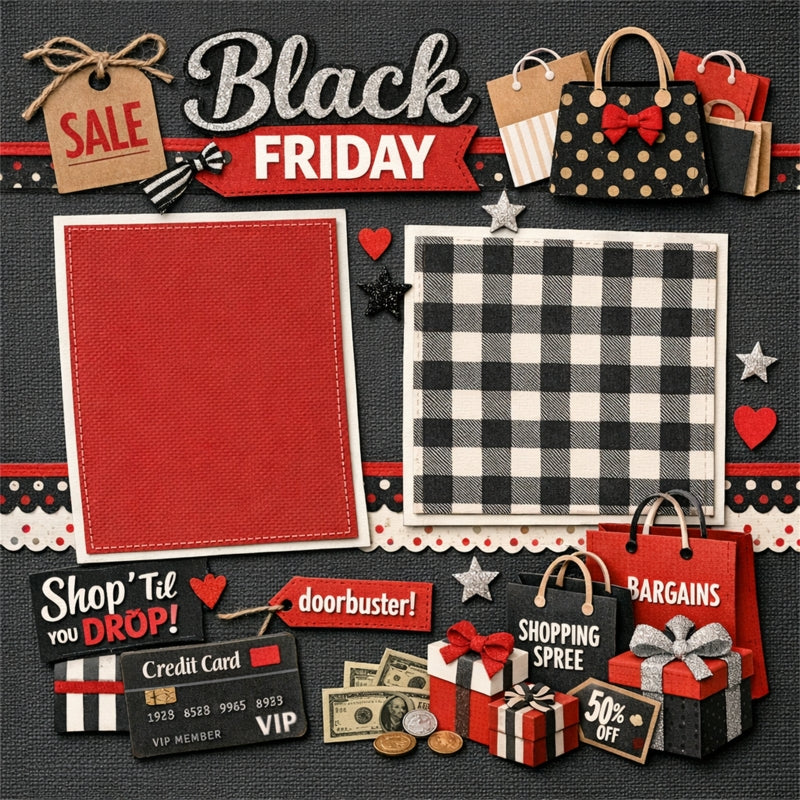 Black Friday-Premade Scrapbook Page