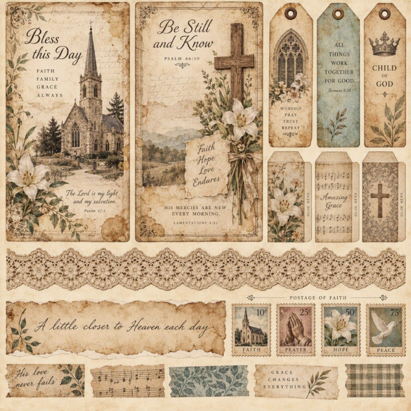 Bless this Day-Premade Junk Journal Page