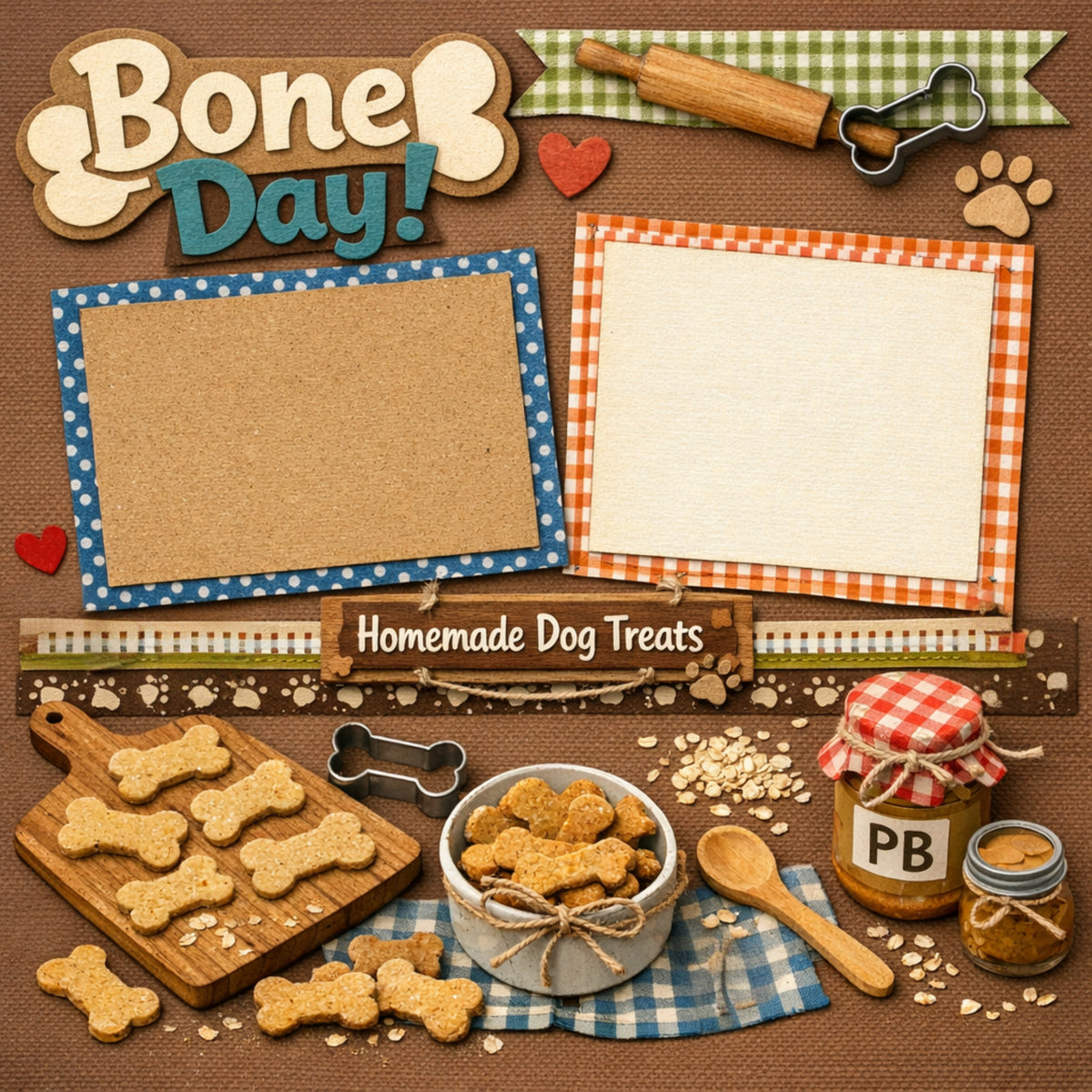 Bone Day!-Premade Scrapbook Page