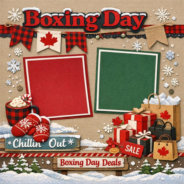 Boxing Day-Premade Scrapbook Page