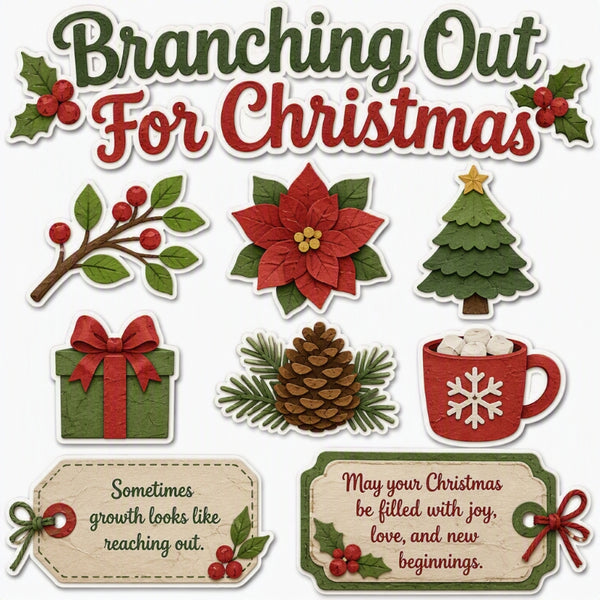 Branching Out For Christmas-Premade Cutout Set
