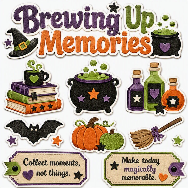 Brewing Up Memories-Premade Cutout Set