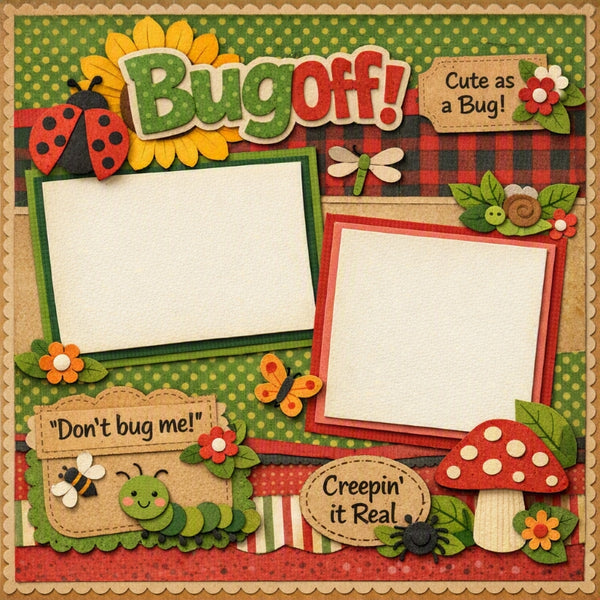 Bug Off!-Premade Scrapbook Page