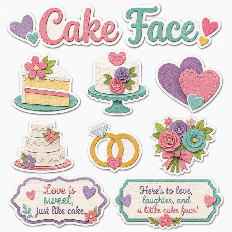 Cake Face-Premade Cutout Set