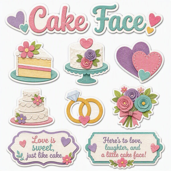 Cake Face-Premade Cutout Set