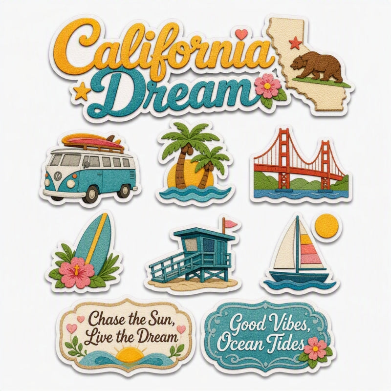 California Dream-Premade Cutout Set
