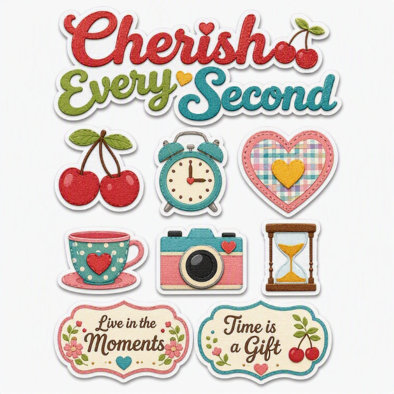 Cherish Every Second-Premade Cutout Set