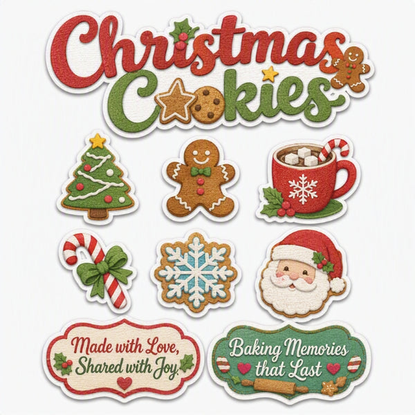 Christmas Cookies-Premade Cutout Set