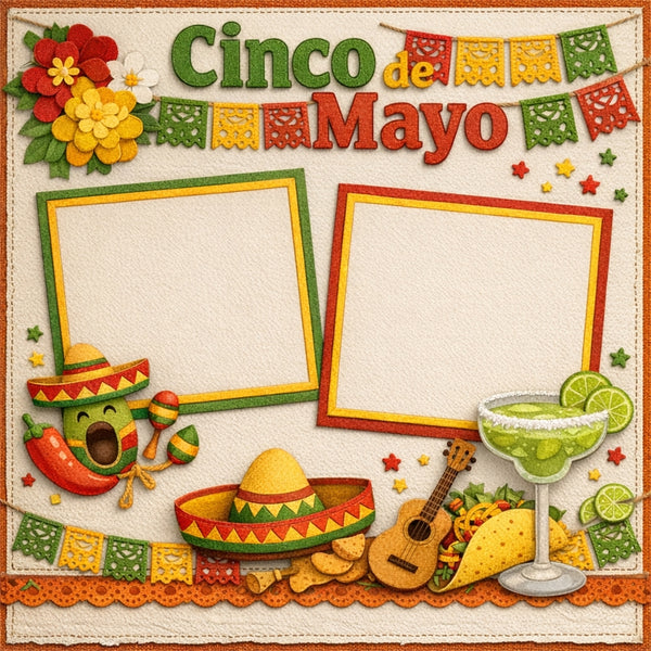 Cinco de Mayo-Premade Scrapbook Page