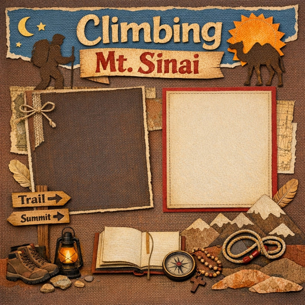 Climbing Mt. Sinai-Premade Scrapbook Page