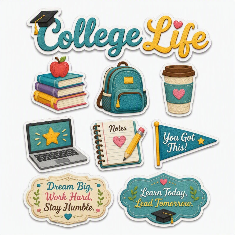 College Life-Premade Cutout Set
