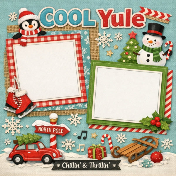 Cool Yule-Premade Scrapbook Page