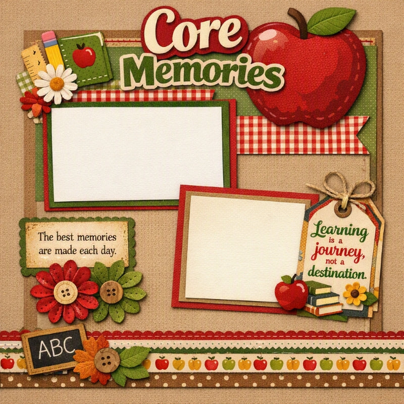 Core Memories-Premade Scrapbook Page