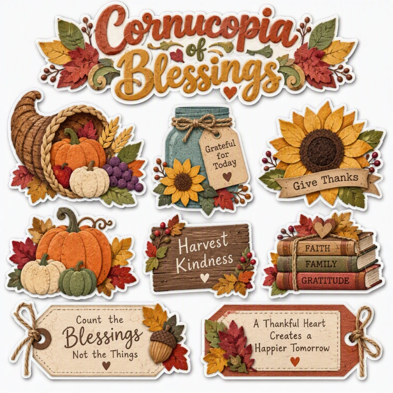 Cornucopia of Blessings-Premade Cutout Set