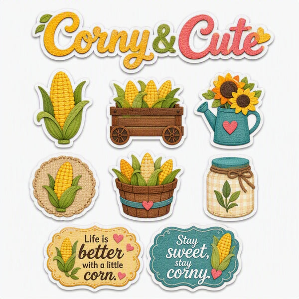 Corny & Cute-Premade Cutout Set