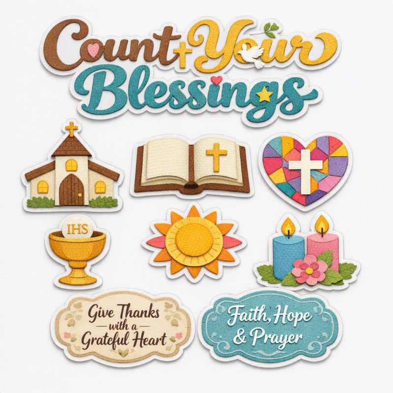 Count Your Blessings-Premade Cutout Set