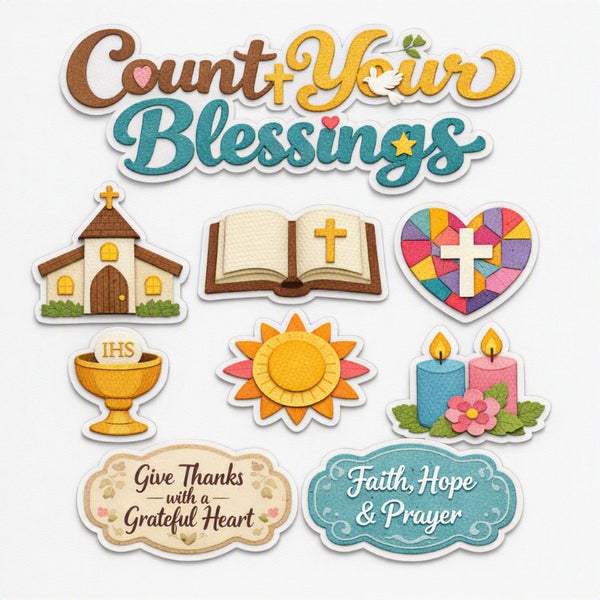 Count Your Blessings-Premade Cutout Set