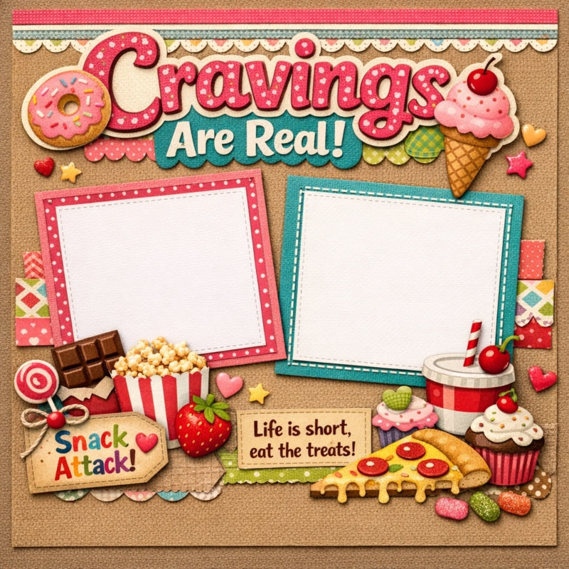 Cravings Are Real!-Premade Scrapbook Page
