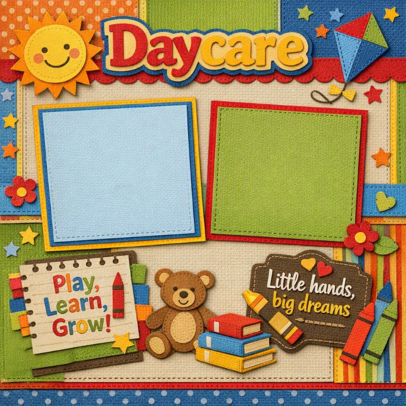 Daycare-Premade Scrapbook Page