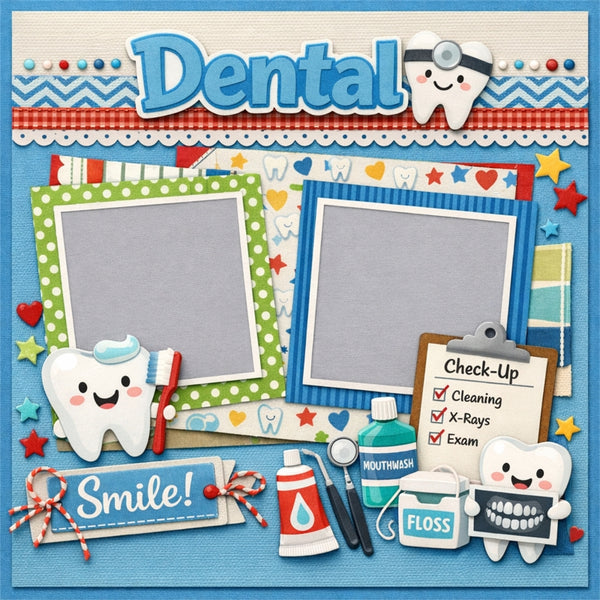 Dental-Premade Scrapbook Page